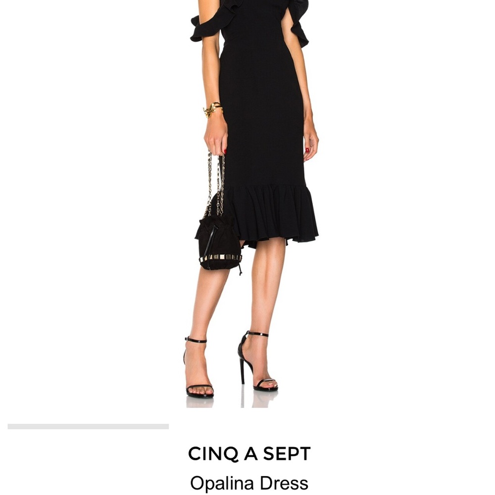 Cinq a Sept Black Opalina Dress